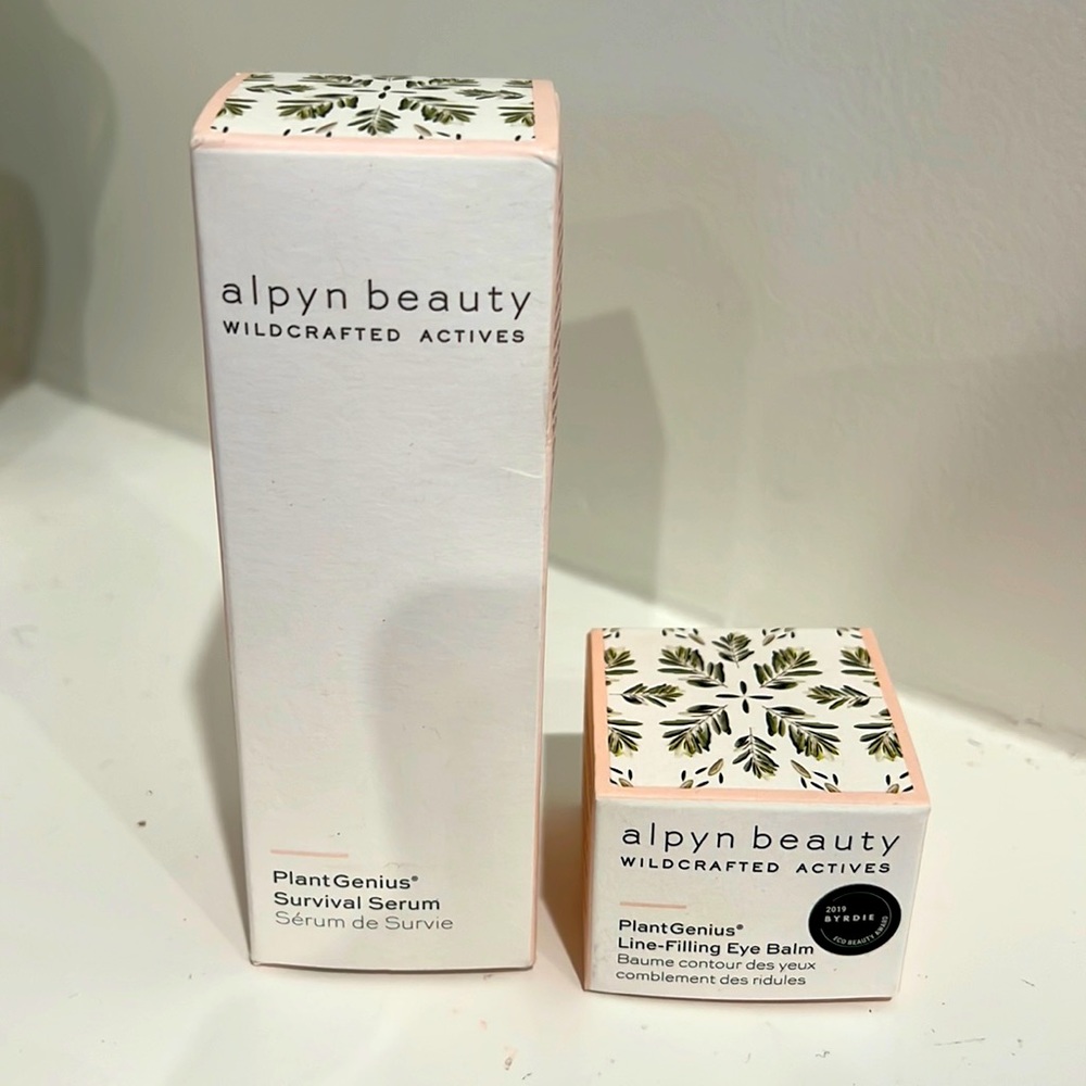 Alayna Beauty Plant Filled Line-Filing Eye Balm and PlantGenius Survival Serum